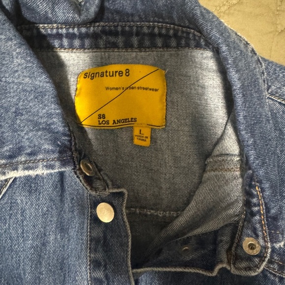 Signature8 Denim Western Mini Dress Size Large - Picture 6 of 7